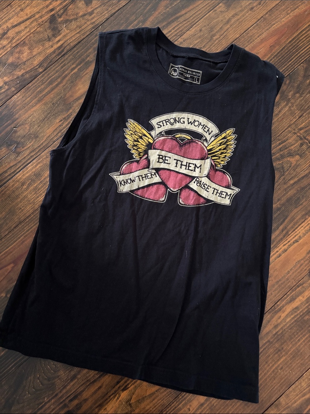 Be Them Graphic Muscle Tee - Black